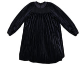 BELATI VELVET DRESS WITH CUPRO COLLAR